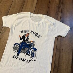 Vintage 70s‎ The Fonz Happy Days Sit On It T Shirt Men's Size Small
